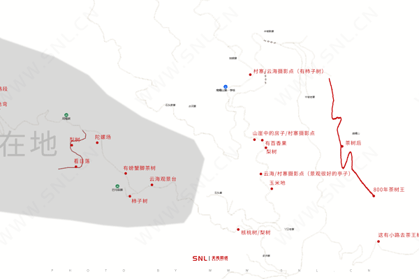 勐海南糯山地图高清版，需要PSD的可关注公众号联系购买（广州网络推广公司制图）