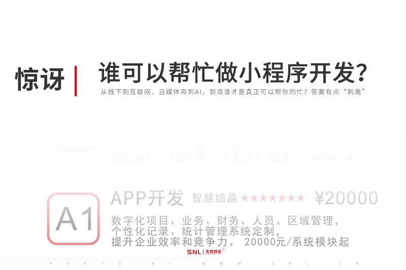 谁可以帮忙做小程序商城系统开发?