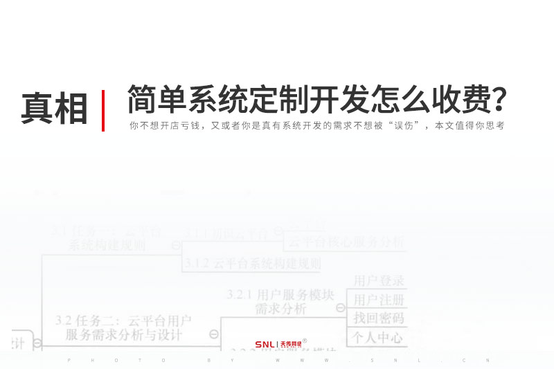 简单的系统开发定制怎么收费?